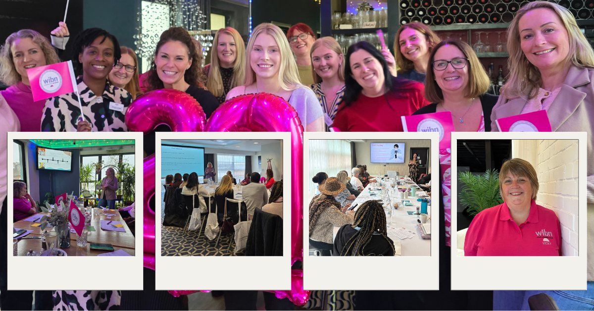 The picture shows members of the Leigh on Sea WIBN group and smaller images of other groups during their monthly meeting.